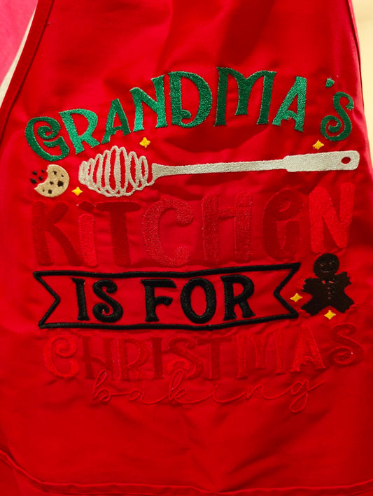 Christmas Apron Grandmas kitchen