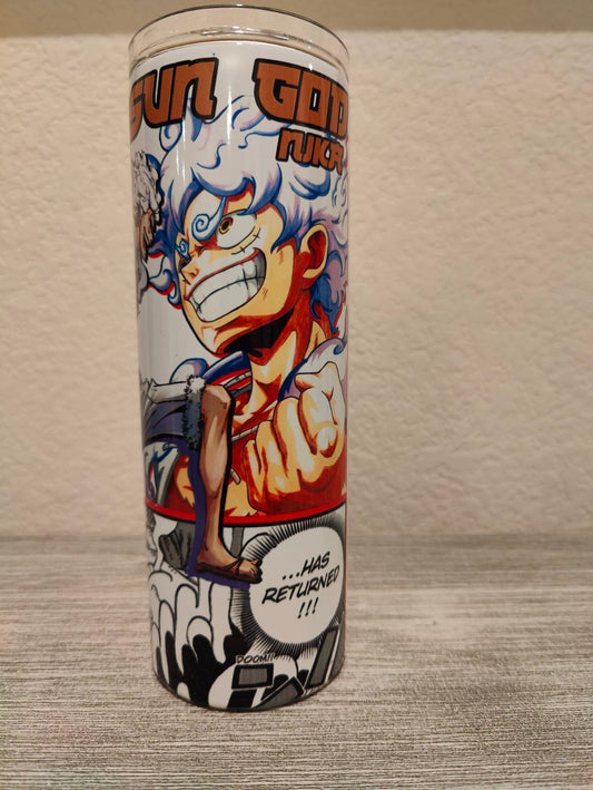 One Piece Sun God Anime Tumbler