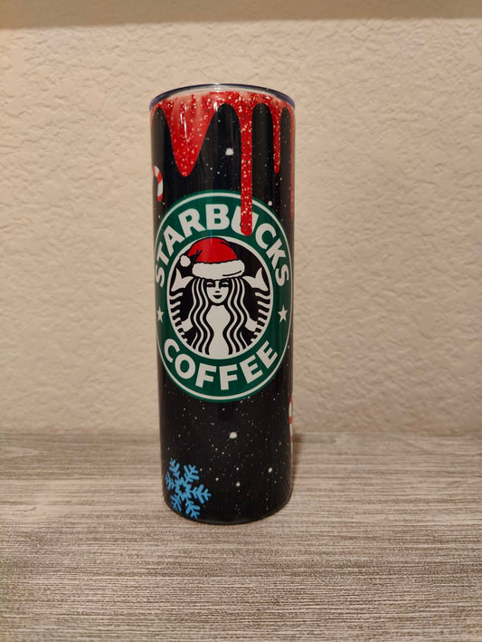 Christmas tumbler Starbucks glitter