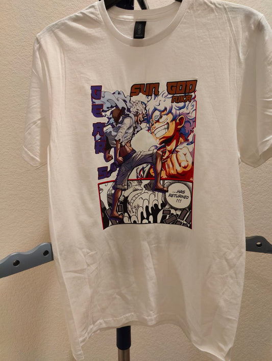 One Piece Anime Sun God shirt