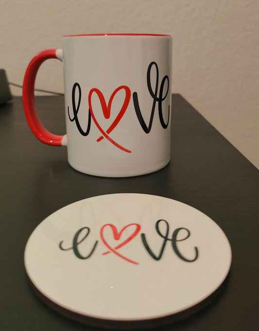 Love Coffee Mug/Coaster