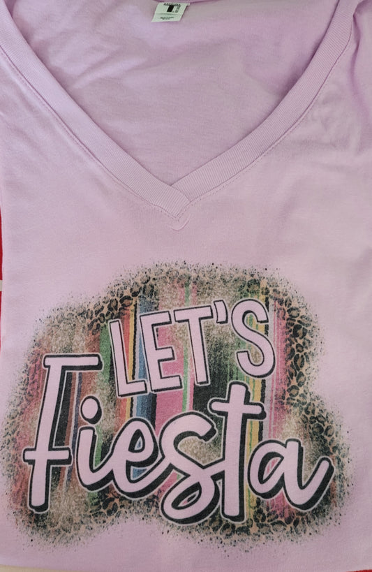 Let's Fiesta V-Neck T-shirt