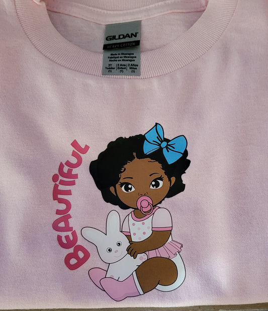 Youth  'Beautiful Baby Girl' Girls T-Shirts