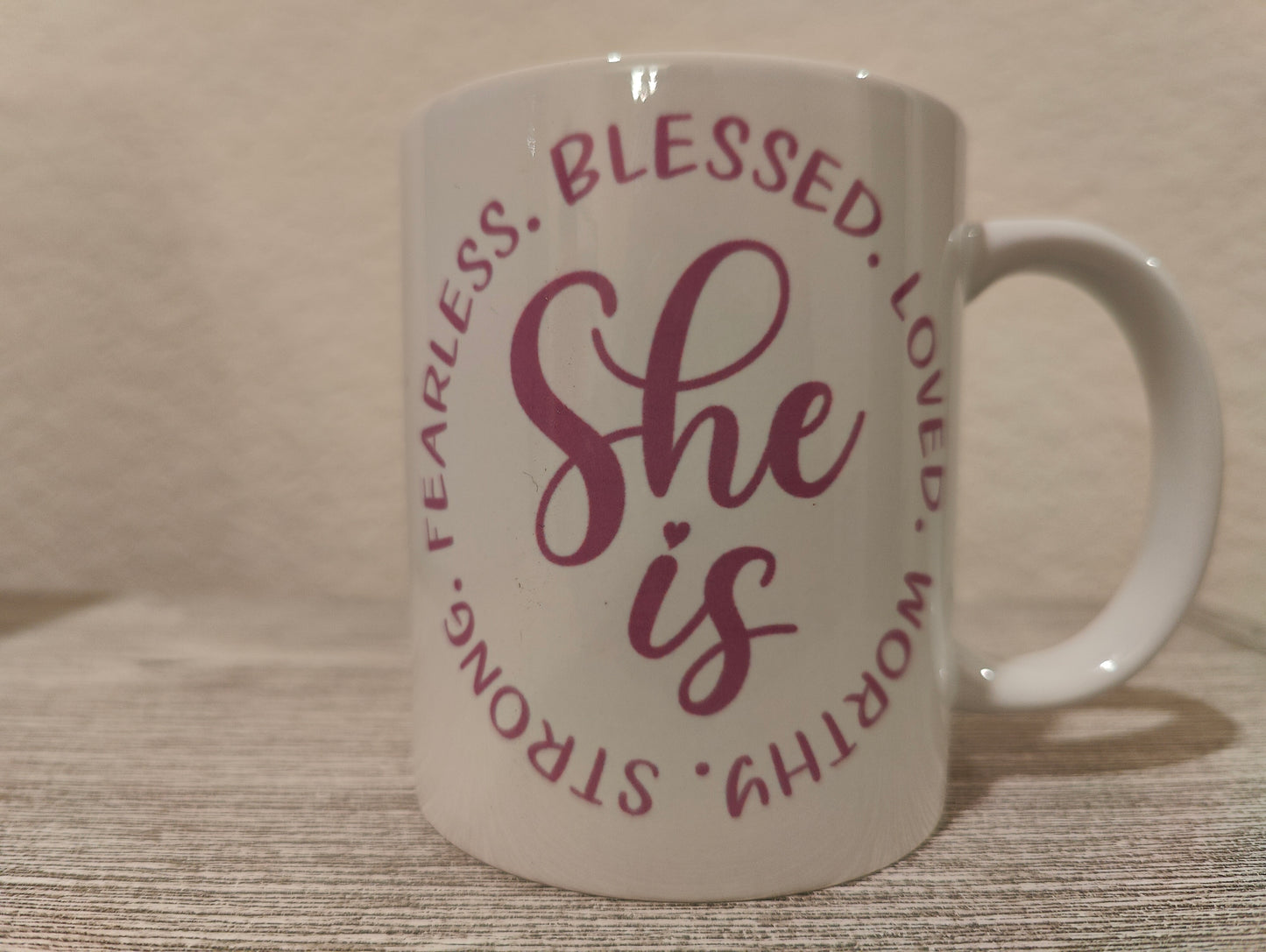 She is Blessed, Worthy, Blessed 11oz Coffee Mug